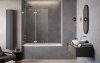 Radaway Essenza Pro Brushed Nickel Pnd II parawan nawannowy 100cm lewy szczotkowany nikiel 10102100-91-01L